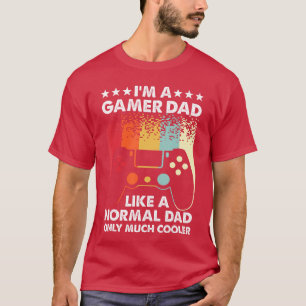 Lustige Gamer-Vater-Kunst für Männer-Videospielkon T-Shirt