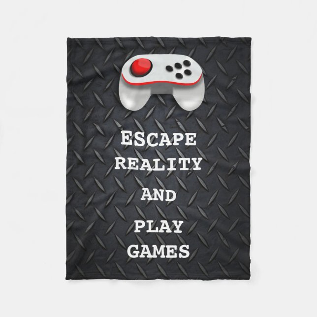 Lustige Gamer-Zitate Fleecedecke (Vorderseite)