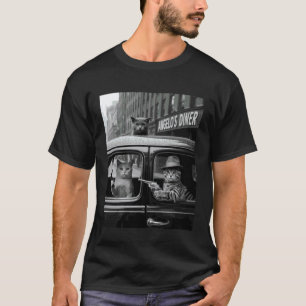 Lustige Gangster-Katze sagt Mafia Mobster Noir Hum T-Shirt