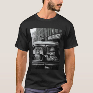 Lustige Gangster-Katze sagt Mafia Mobster Noir Hum T-Shirt
