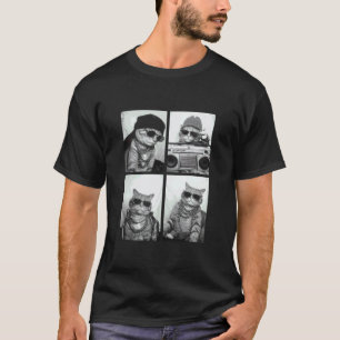 Lustige Gangster Katzen Hip Hop Straße Urbane Tier T-Shirt