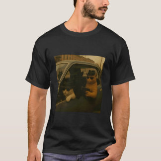Lustige Gangster Katzen Männer Frauen Katzenliebha T-Shirt