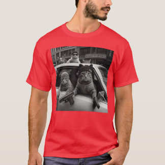 Lustige Gangster Katzen Männer Frauen Liebhaber Ka T-Shirt