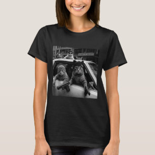 Lustige Gangster Katzen Männer Frauen Liebhaber Ka T-Shirt