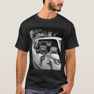 Lustige Gangster-Katzen-Straßengestaltung T-Shirt