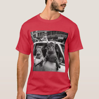 Lustige Gangster Katzen Strassengirl vintage T-Shirt