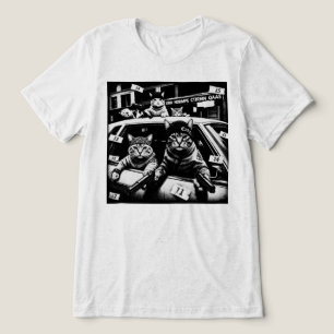 Lustige Gangsterkatzen mit Thug Life Tri-Blend Shirt