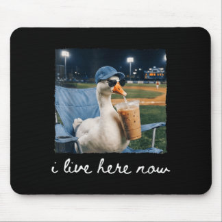 Lustige Gans Ente Lebt Hier Baseball Feld Meme Mousepad