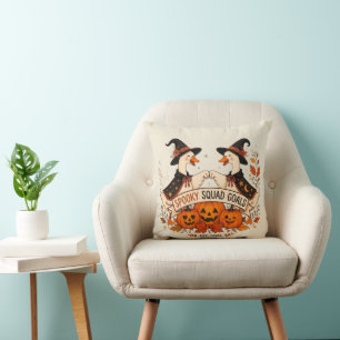 Lustige Gans Halloween Hexenhut Herbst Kissen