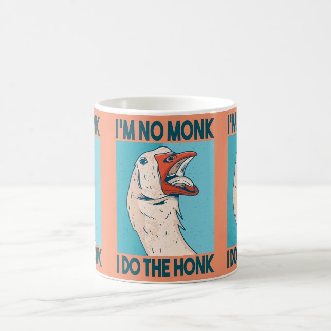Lustige Gans-Hupf-Vogel Kaffeetasse (Mittel)