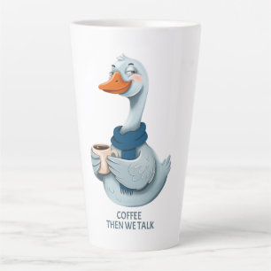 Lustige Gans Kaffee – Erst Kaffee, dann quatschen Milchtasse
