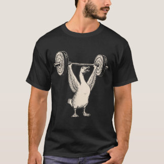 Lustige Gans Muskel Mami Fitnessstudio Pumpe Abdec T-Shirt