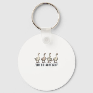 Lustige Gans Not-Hupen Vintage-Shirt-Design_1 Schlüsselanhänger
