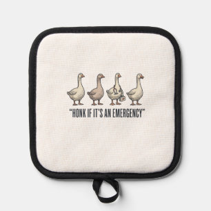 Lustige Gans Not-Hupen Vintage-Shirt-Design_1 Topflappen
