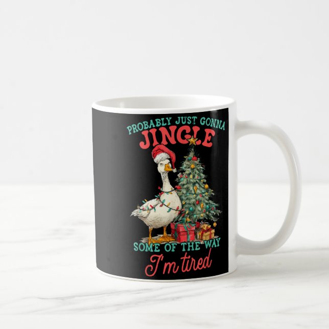 Lustige Gans wird wahrscheinlich ein Stück des Weg Kaffeetasse (Rechts)