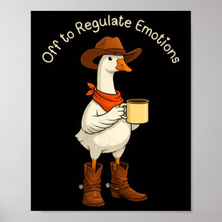 Lustige Gans zur Regulierung der Emotionen Psychis Poster