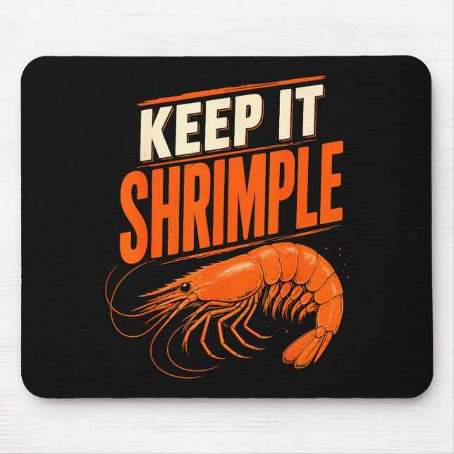 Lustige Garnelen Cajun-Meeresfrüchte  Mousepad (Vorne)