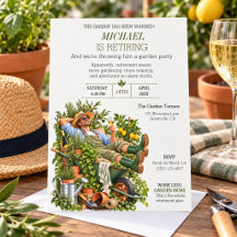Lustige Gartenparty zum Renteneintritt