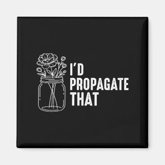 Lustige Gärtner pflanzen Männer Frauen Mädchen ver Magnet