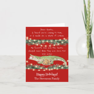Lustige Gator Santa Kekse Festive Weihnachten