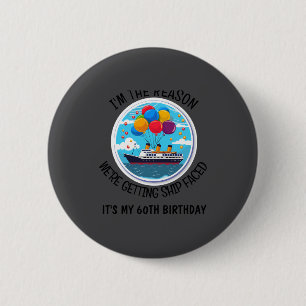 Lustige Geburtstags-Kreuzfahrt-Gruppe D Button