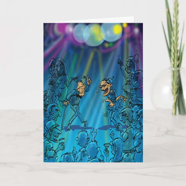 Lustige Geburtstags-Witze - Tanz-Verein Karte (Vorderseite)