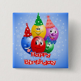 Lustige Geburtstagsballons, Button