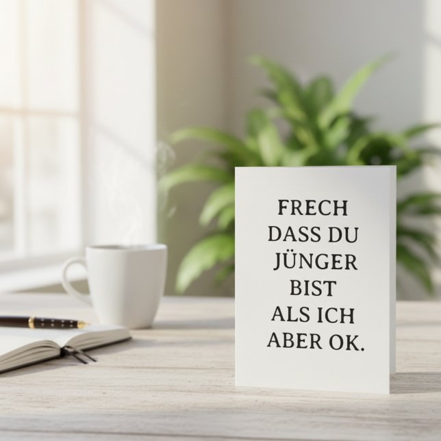 Lustige Geburtstagskarte für jüngere Freunde (Von Creator hochgeladen)