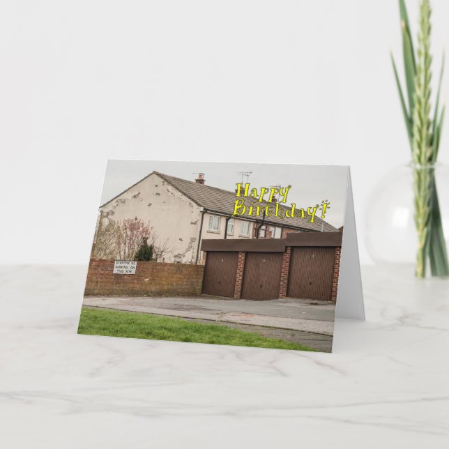 Lustige Geburtstagskarte Karte (Vorderseite)