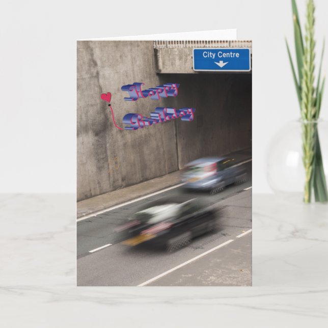 Lustige Geburtstagskarte Karte (Vorderseite)