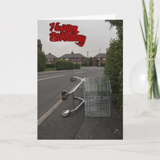 Lustige Geburtstagskarte Karte (Vorderseite)