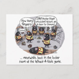 Lustige Geburtstagskarte - Whack-a-Mole Postkarte
