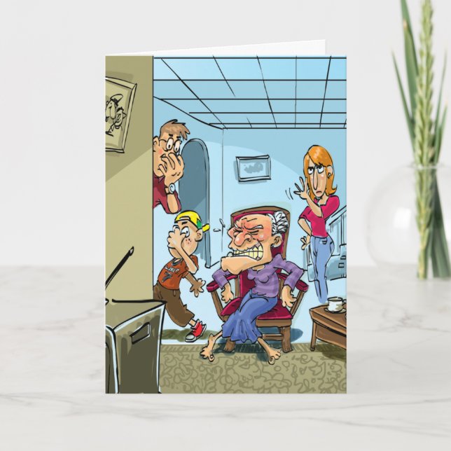 Lustige Geburtstagskarten - kacken Sie sich Karte (Vorderseite)