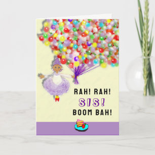 lustige Geburtstagsschwester Karte