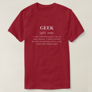 Lustige Geek-Spiel-Definition mit weißem Text-Gami T-Shirt
