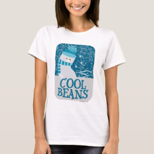 Lustige gefrorene coole Bohnen süße Cartoon T-Shirt