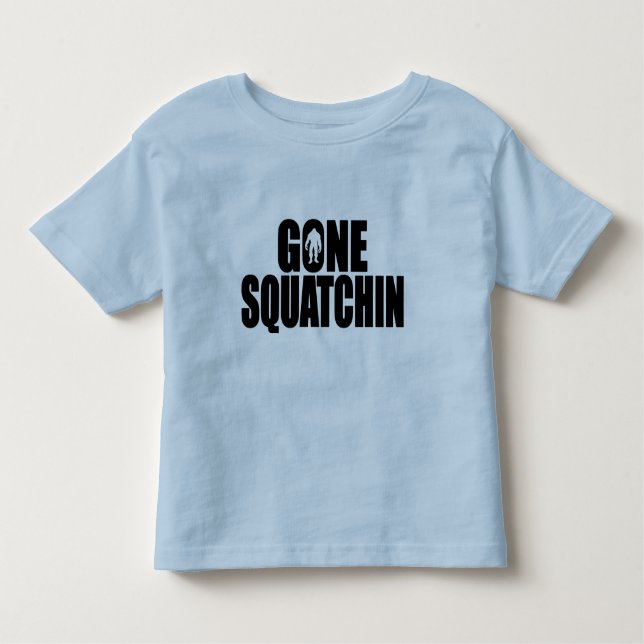 Lustige GEGANGENE SQUATCHIN Entwurf spezielle Kleinkind T-shirt (Vorderseite)