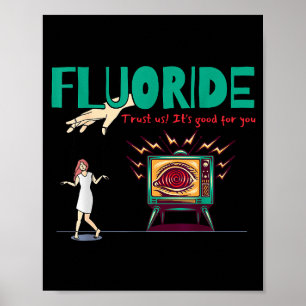 Lustige geheimnisvolle Verschwörungstheorien Fluor Poster