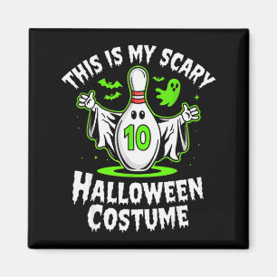 Lustige Geist Bowling Liga Team Halloween Humor De Magnet