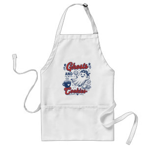 Lustige Geist und Kekse Retro Herbst Backen Schürz Schürze