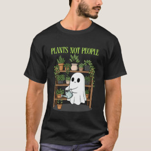 Lustige Geisterpflanzen Gruseliger Halloween-Garte T-Shirt
