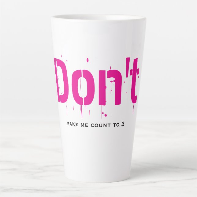 Lustige Geistreiche Clever Coole Minimalistische L Milchtasse (Vorderseite)