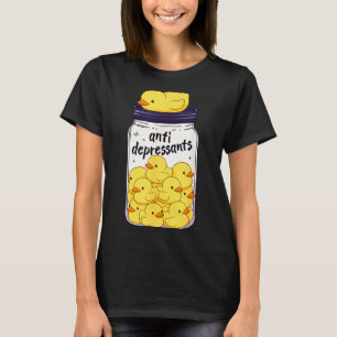 Lustige Gelbe Ente Antidepressiva Glas Zoo Jungen T-Shirt