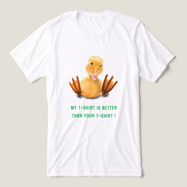 Lustige Gelbe Ente und einprägsamer Text Tri-Blend Shirt (Design Vorderseite)