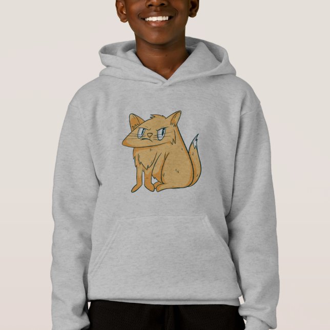Lustige gelbe Ingwerkatze Hoodie (Vorderseite)