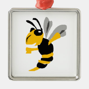 Lustige gelbe Jacken-Primitiv-Kunst Ornament Aus Metall