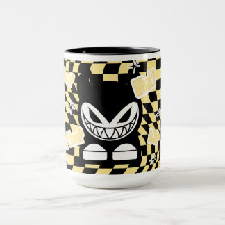 Lustige gelbe Labubou-inspirierte Tasse | Cute Bol