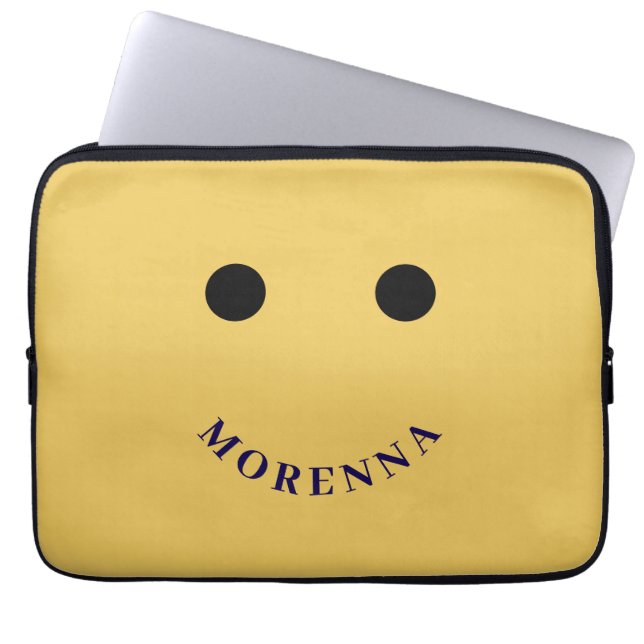 Lustige gelbe Laptoptasche Laptopschutzhülle (Vorderseite)