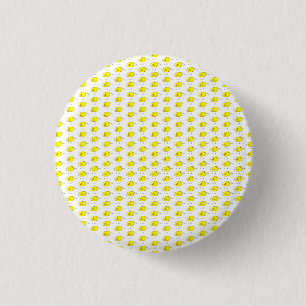 Lustige gelbe Vögel Doodle Button