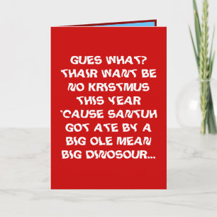 Lustige gemeine Schwester-oder Feiertagskarte